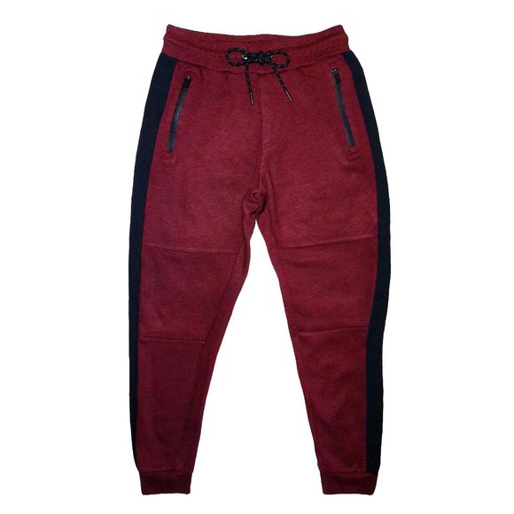 Jogger Sweatpants Bundle Set Black Old Navy Maroon Aeropostale Zip Pockets Sz S - Picture 6 of 11